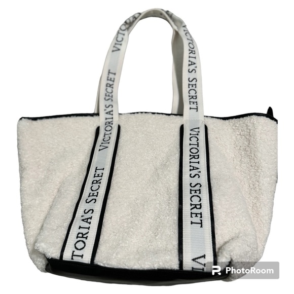 VS Large Tote Cozy Plush Sherpa Fleece - Picture 2 of 7